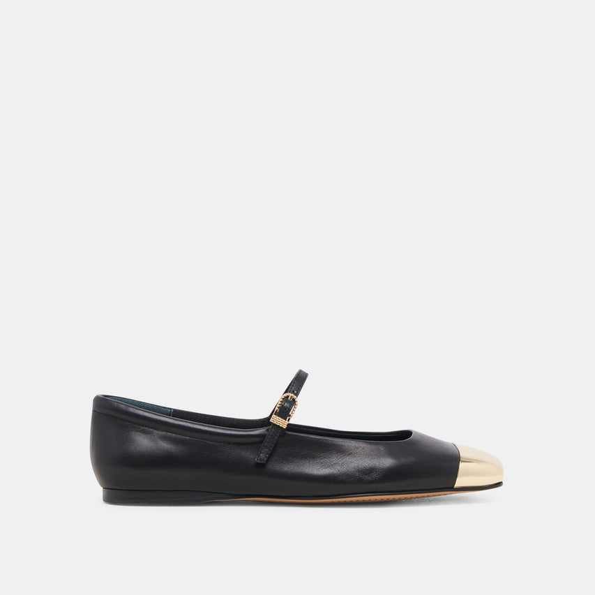 REYES TOE CAP CUIR NOIR