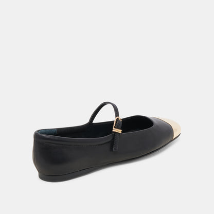 REYES TOE CAP CUIR NOIR