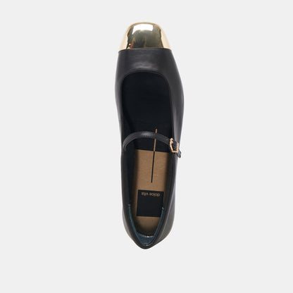 REYES TOE CAP CUIR NOIR