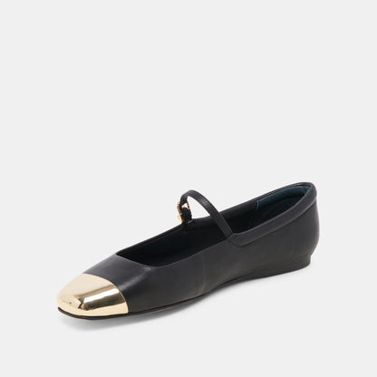 REYES TOE CAP CUIR NOIR