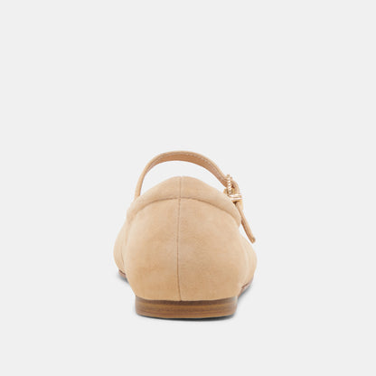 REYES TOE CAP SUEDE BRUN CLAIR
