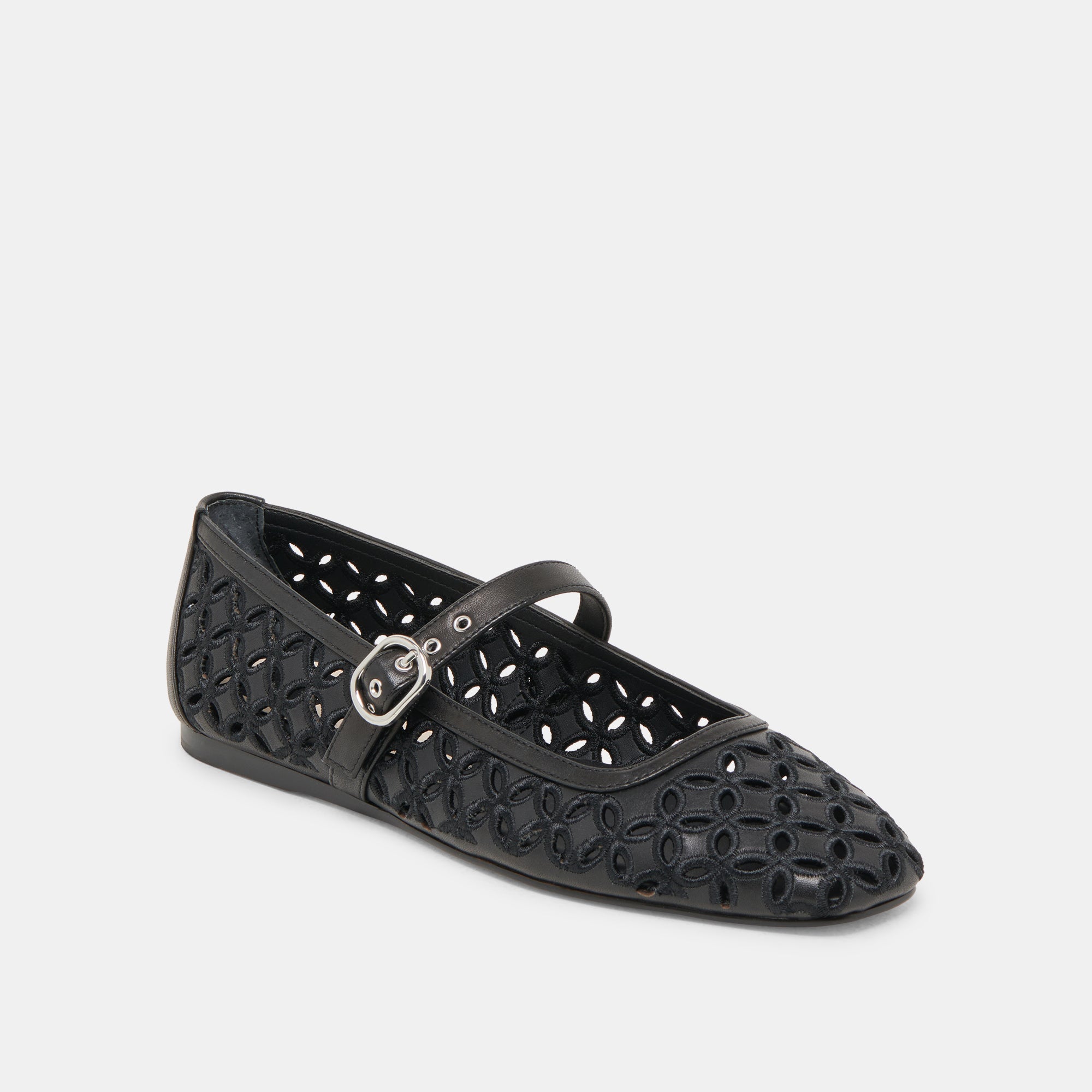 RODNI ŒILLET PERF CUIR NOIR