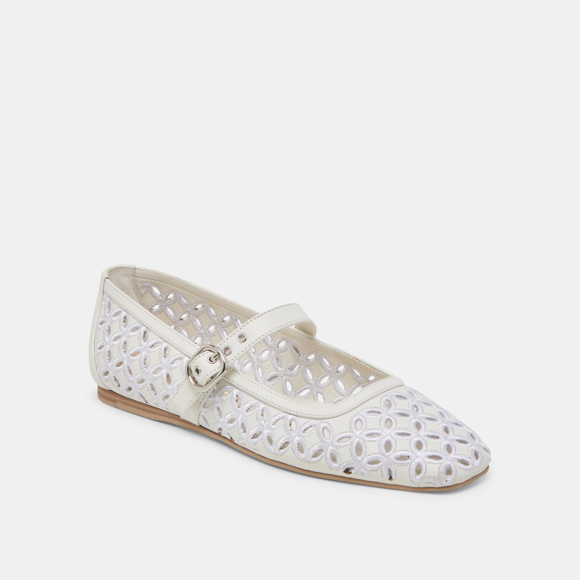 RODNI ŒILLET PERF CUIR BLANC VRAI