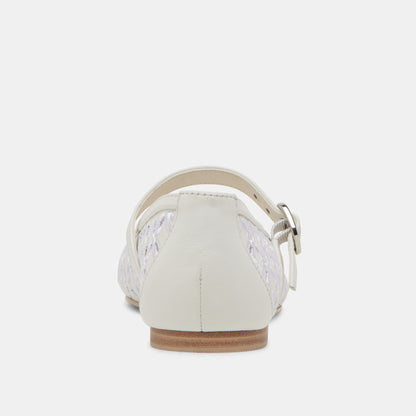 RODNI ŒILLET PERF CUIR BLANC VRAI