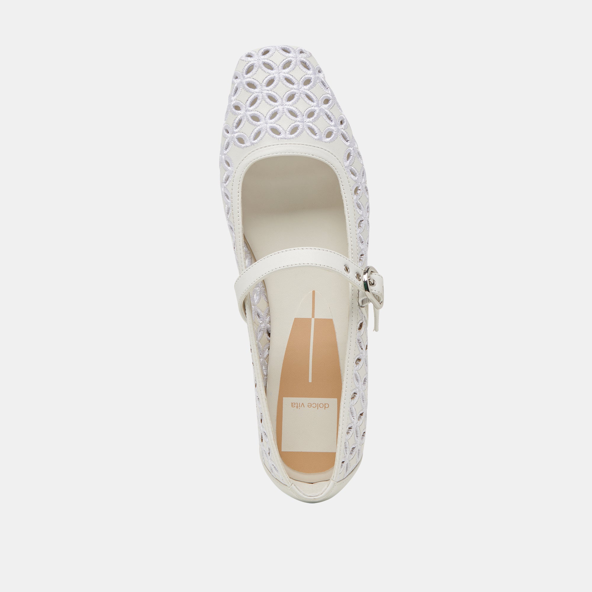 RODNI ŒILLET PERF CUIR BLANC VRAI