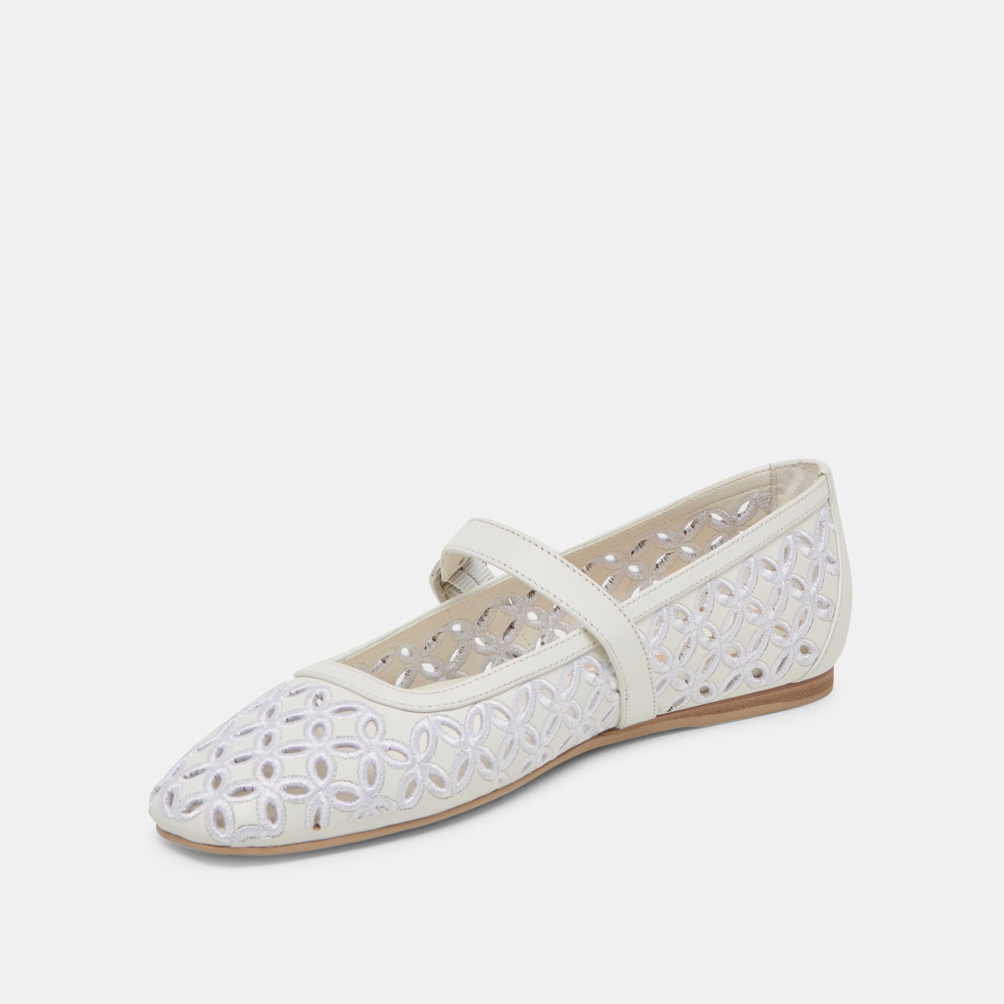 RODNI ŒILLET PERF CUIR BLANC VRAI