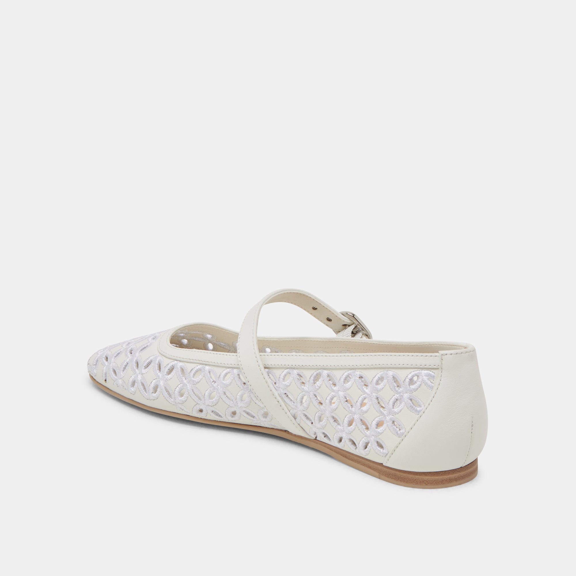 RODNI ŒILLET PERF CUIR BLANC VRAI