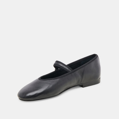 ROSLYN BLACK LEATHER