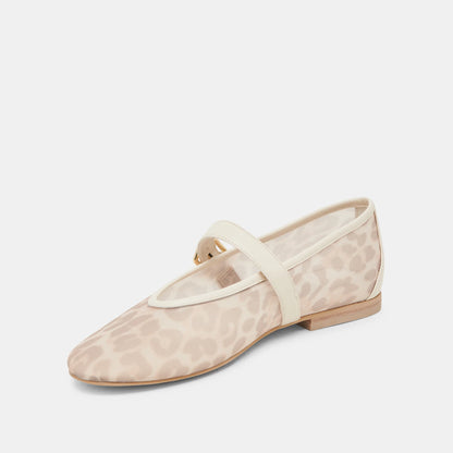 ROSLYN MESH WHITE LEOPARD MESH