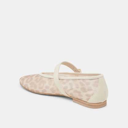ROSLYN MESH WHITE LEOPARD MESH