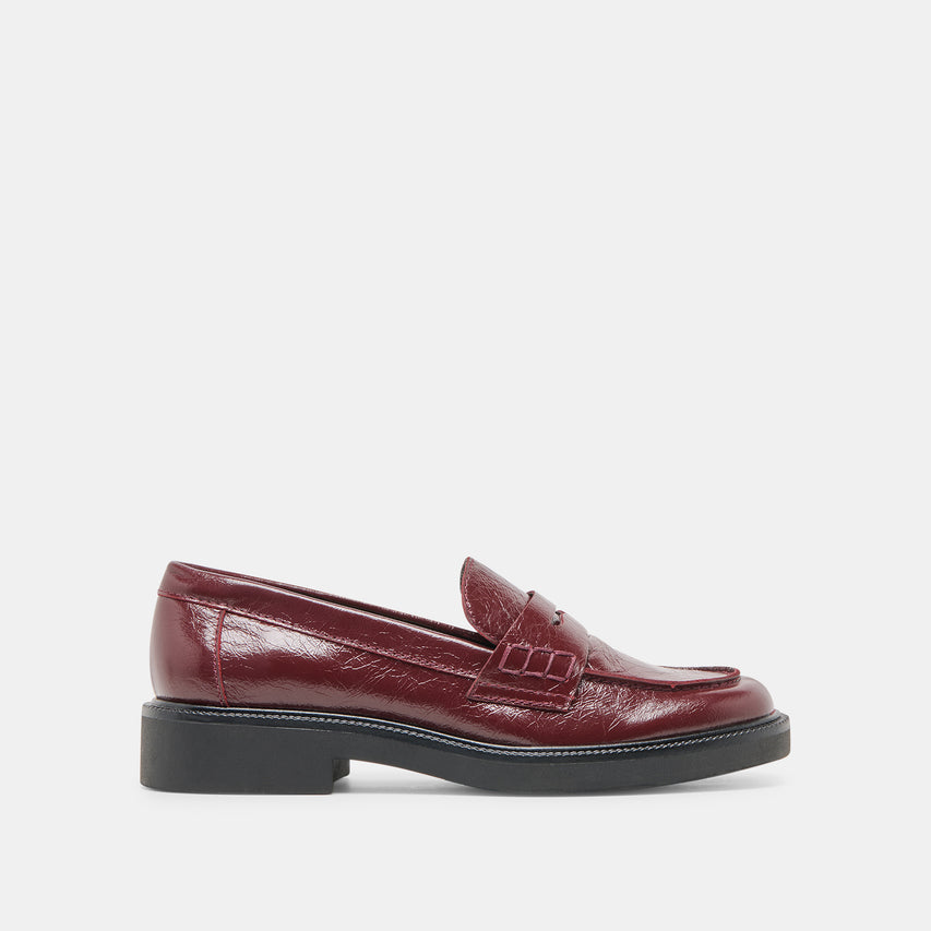 TIGGY CUIR ROUGE FONCE 