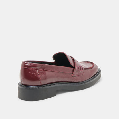 TIGGY CUIR ROUGE FONCE 