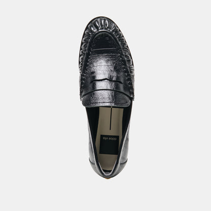 BAXEN NOIR EMB LEATHER