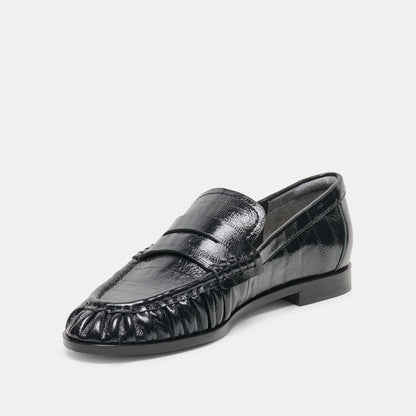 BAXEN NOIR EMB LEATHER