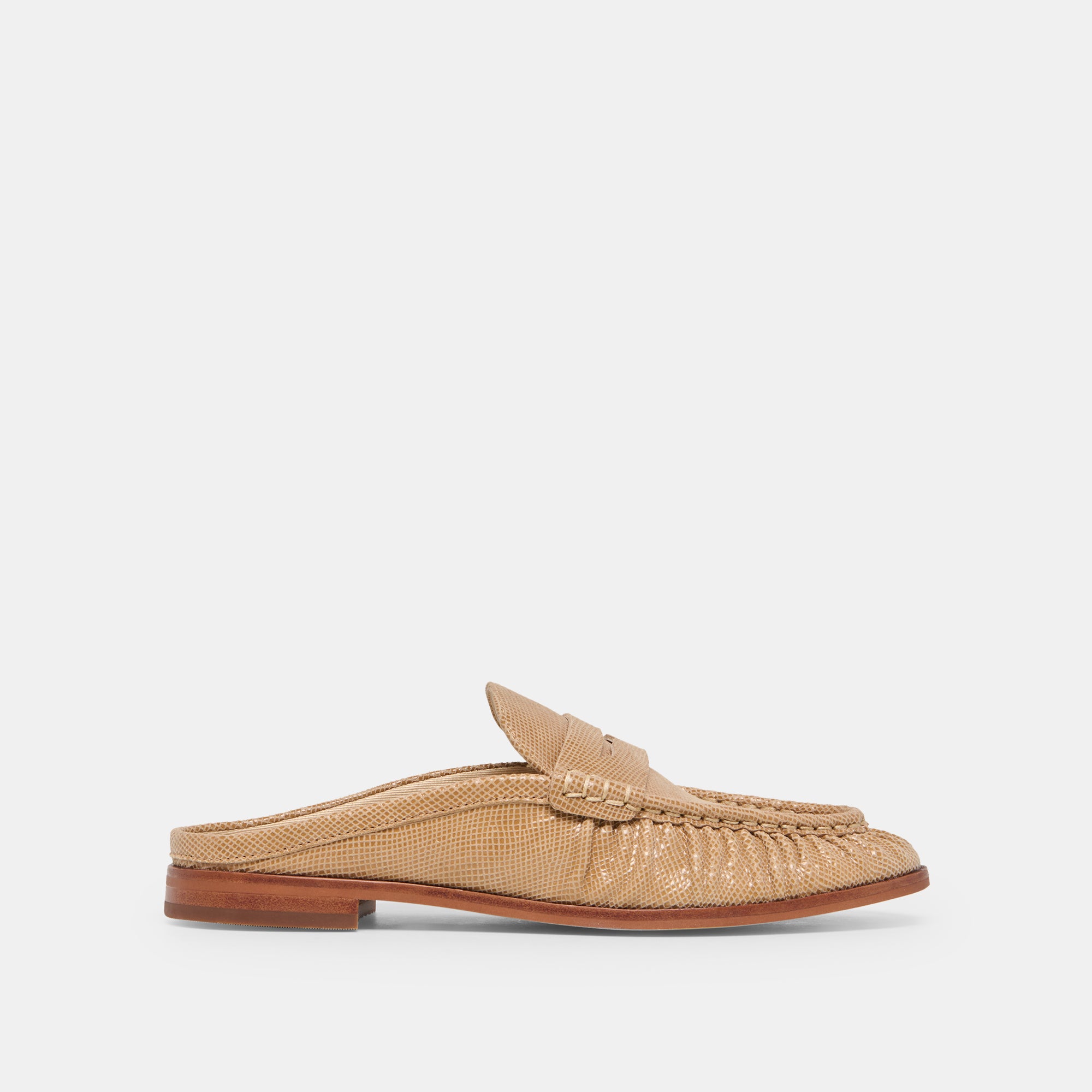 BETZY LATTE EMBOSSED SUEDE