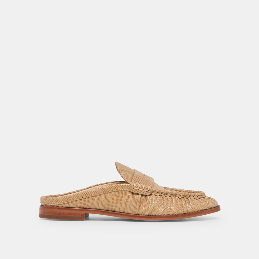 BETZY LATTE EMBOSSED SUEDE