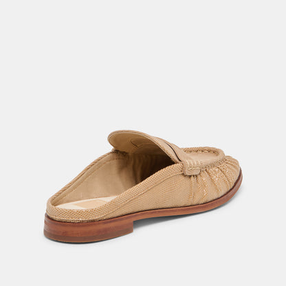 BETZY LATTE EMBOSSED SUEDE