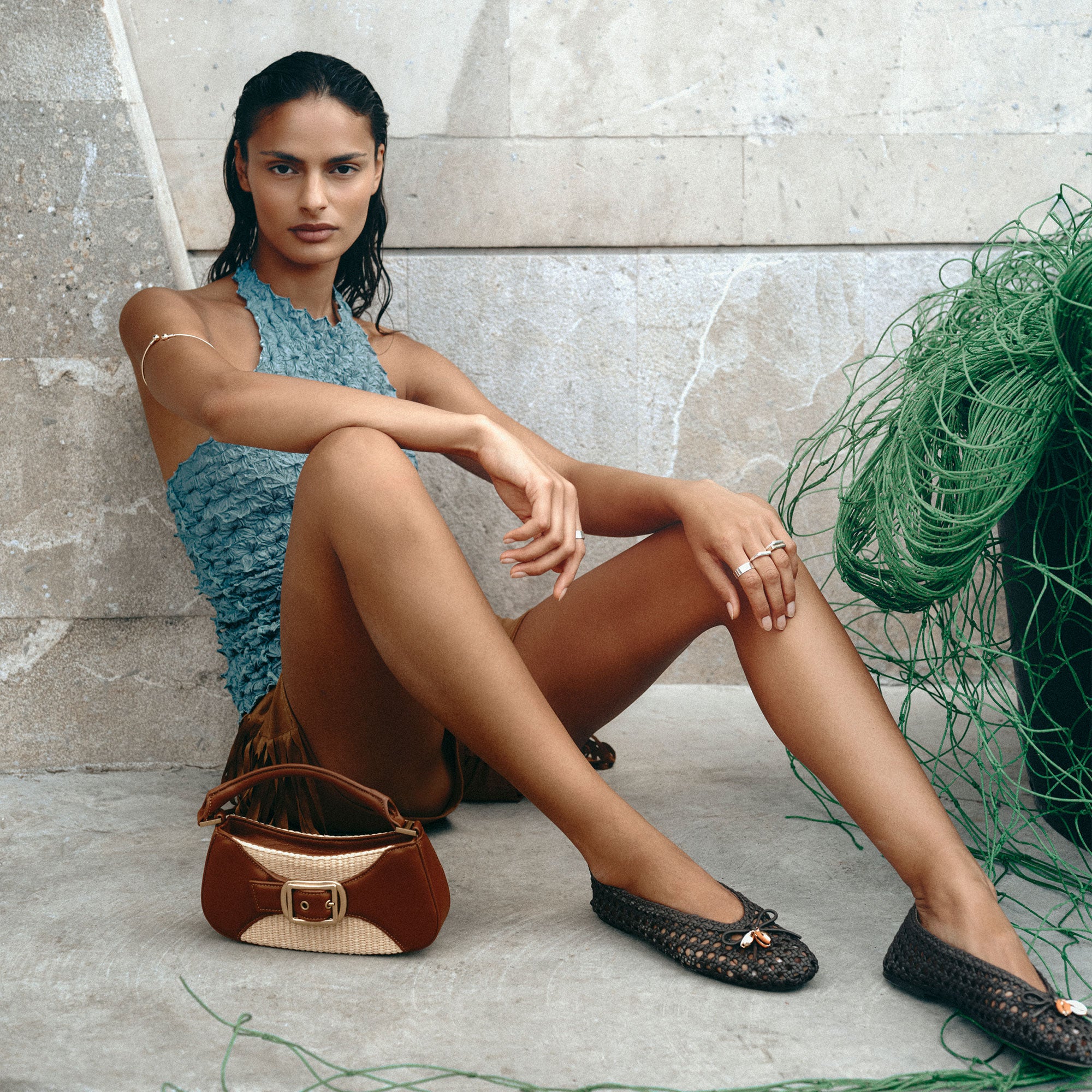 NUALA SADDLE MULTI RAFFIA - view 12