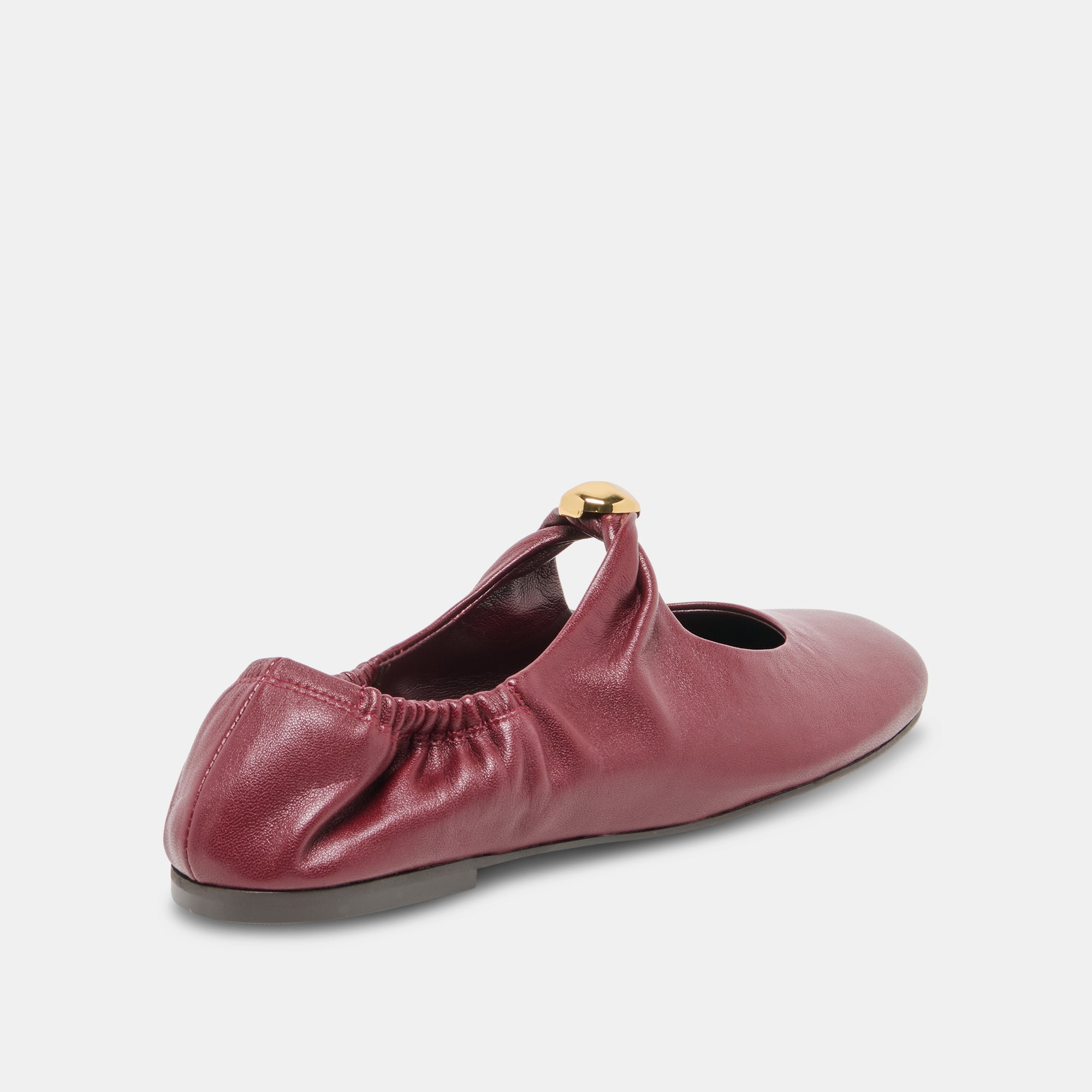 CORNEL CUIR ROUGE FONCÉ - view 3