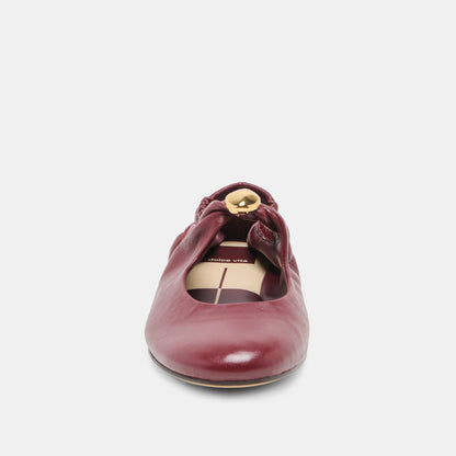 CORNEL CUIR ROUGE FONCÉ