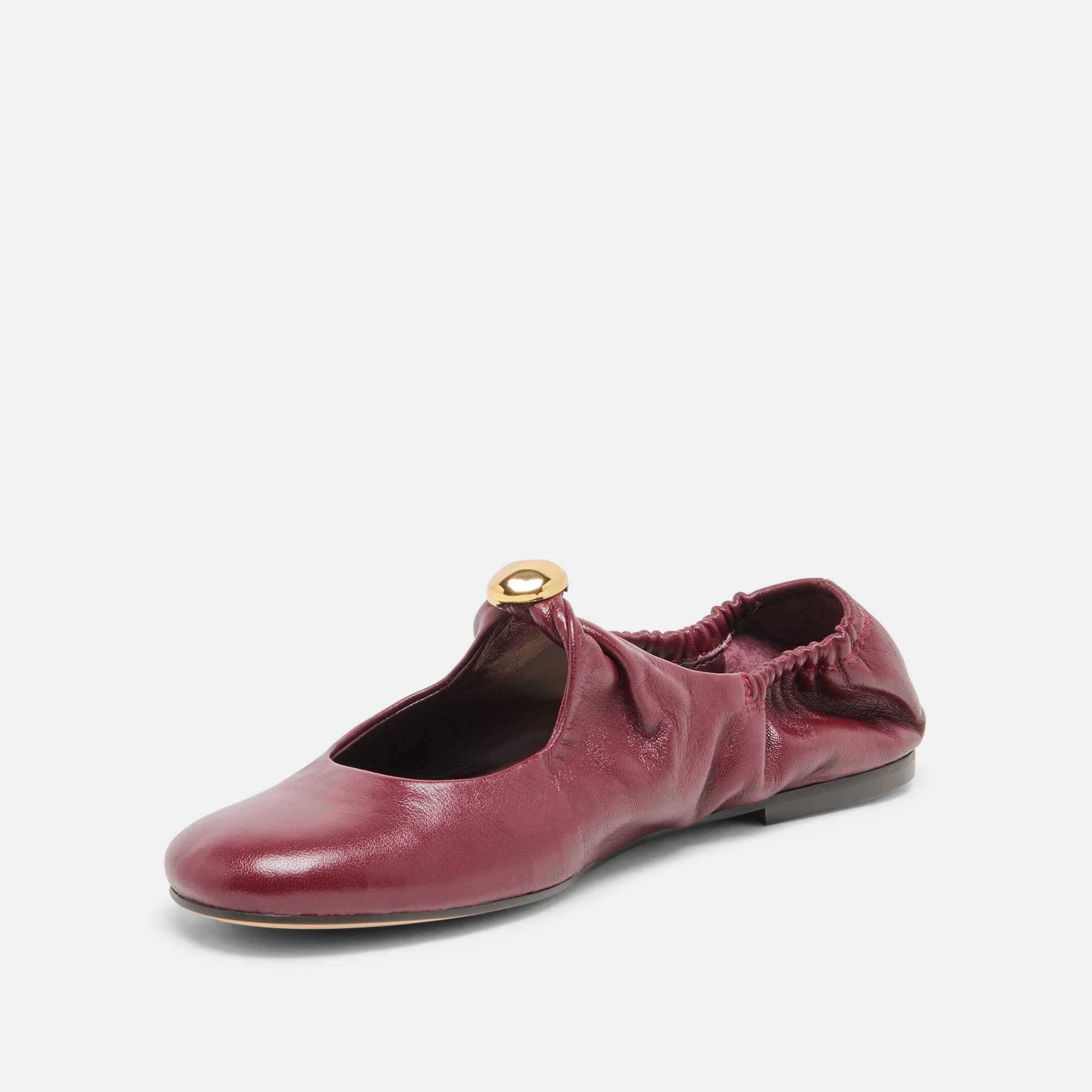CORNEL CUIR ROUGE FONCÉ - view 4