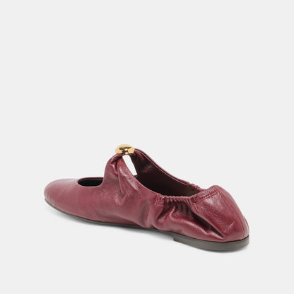 CORNEL CUIR ROUGE FONCÉ