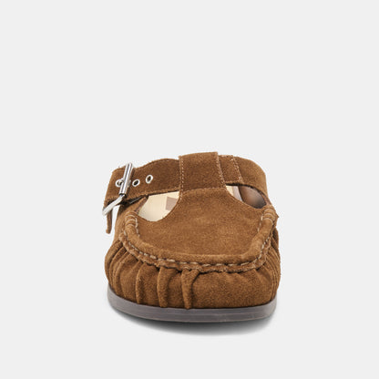 JEANNE CHESTNUT SUEDE