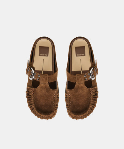 JEANNE CHESTNUT SUEDE