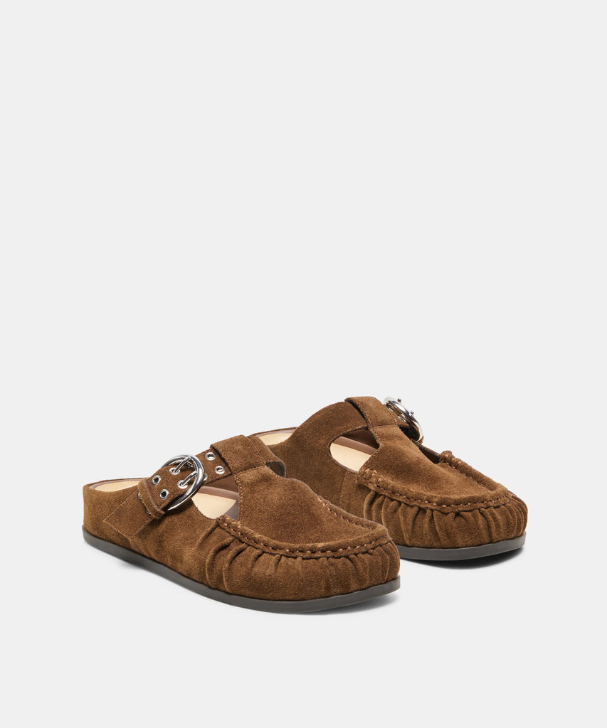 JEANNE CHESTNUT SUEDE