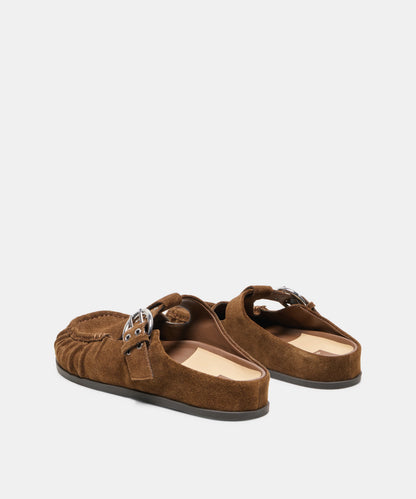 JEANNE CHESTNUT SUEDE