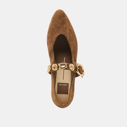 LOREE CHESTNUT SUEDE