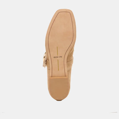 MELLA PLUSH LIGHT BROWN SUEDE