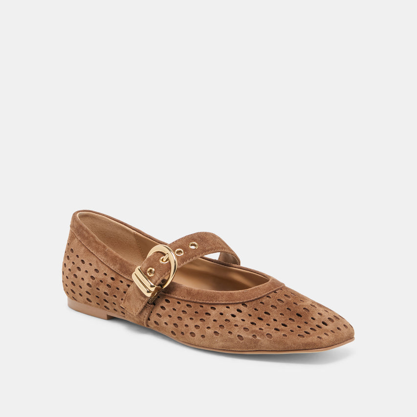 MIKELA COCOA PERF SUEDE