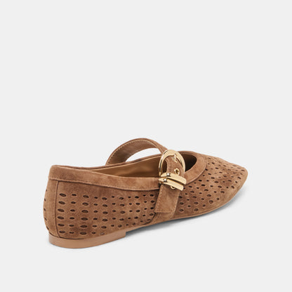 MIKELA COCOA PERF SUEDE