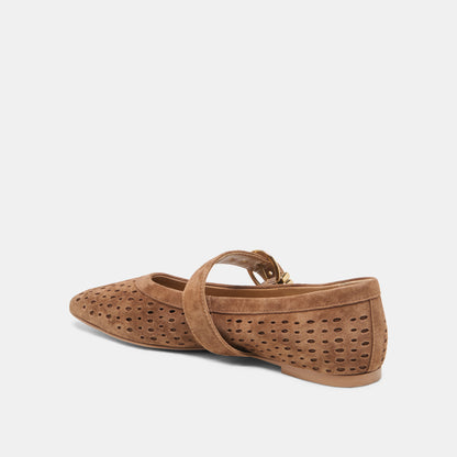 MIKELA COCOA PERF SUEDE