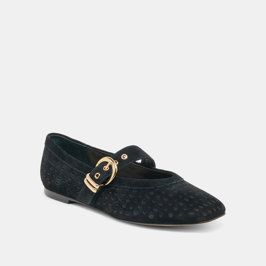 MIKELA ONYX PERF SUEDE