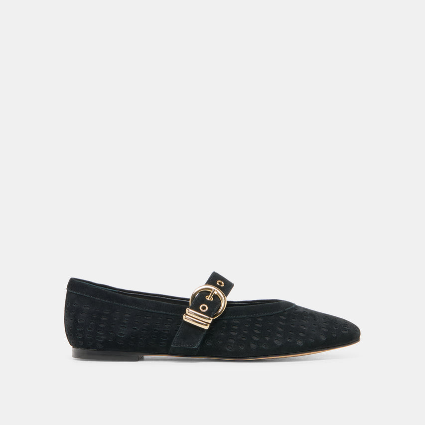 MIKELA ONYX PERF SUEDE