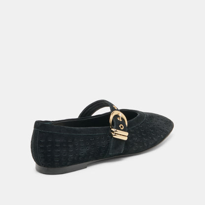 MIKELA ONYX PERF SUEDE