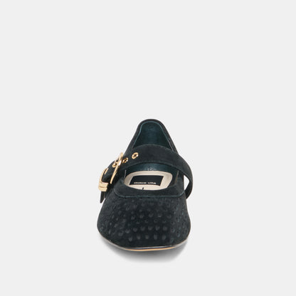 MIKELA ONYX PERF SUEDE