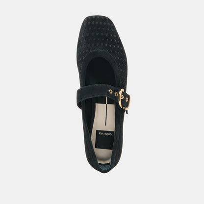 MIKELA ONYX PERF SUEDE