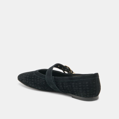 MIKELA ONYX PERF SUEDE