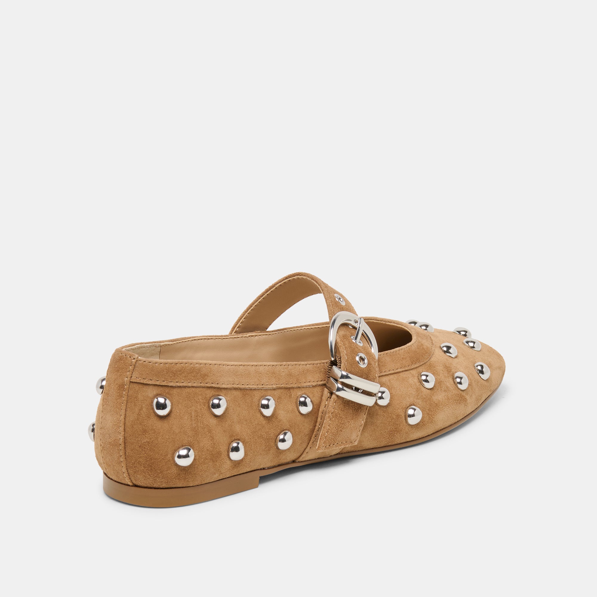 MIKEL STUD LIGHT BROWN SUEDE - view 3
