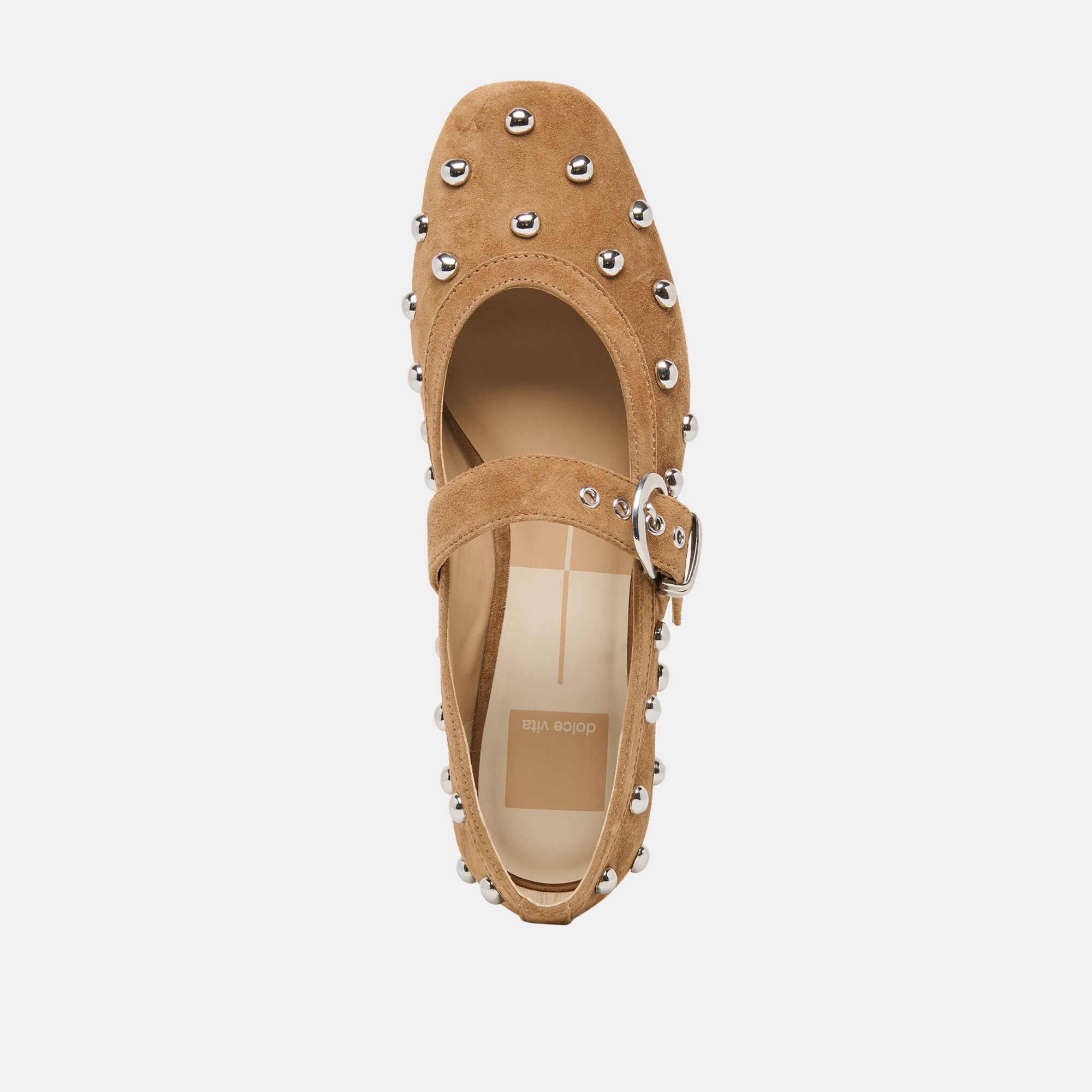 MIKEL STUD LIGHT BROWN SUEDE - view 8