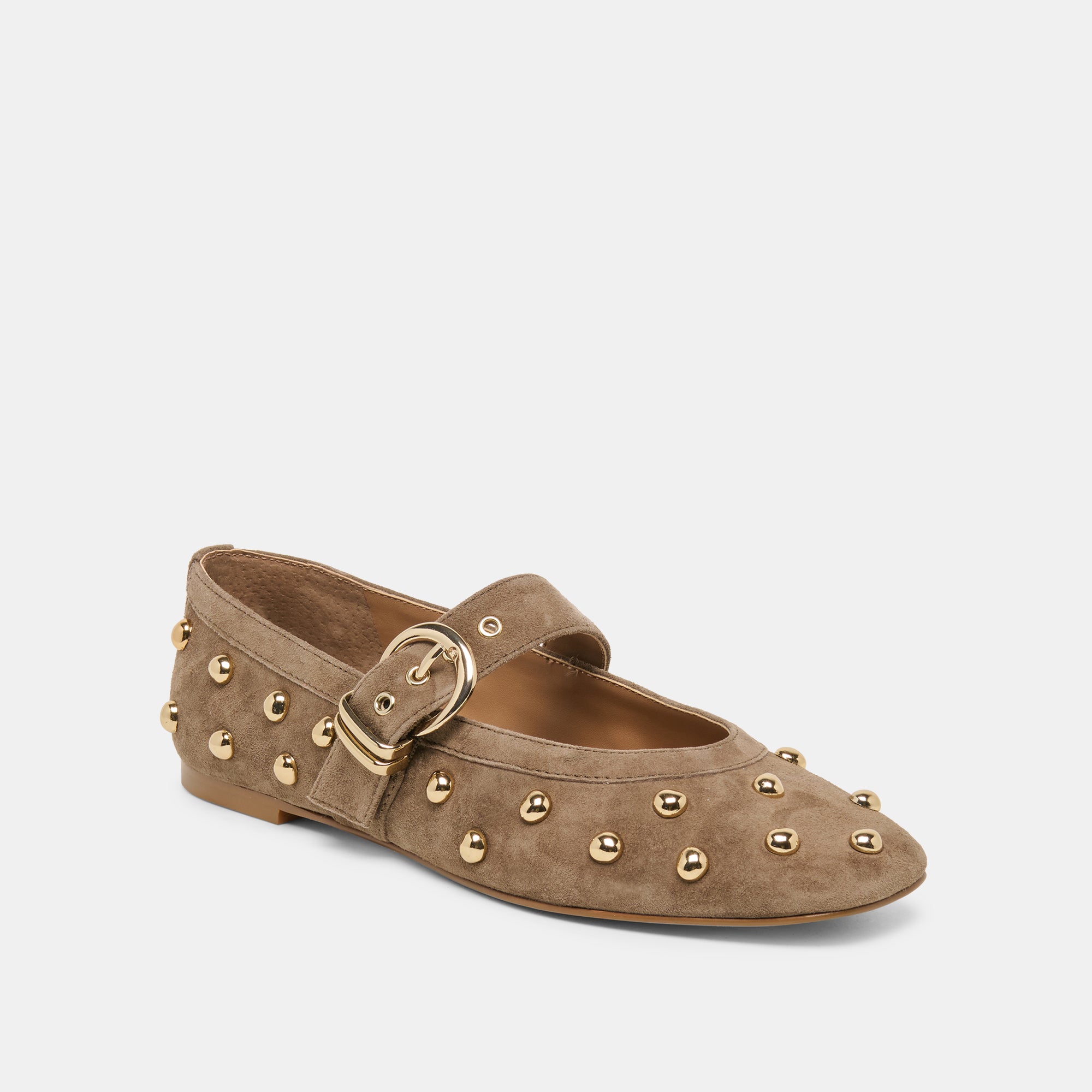 MIKEL STUD OLIVE SUEDE - view 2