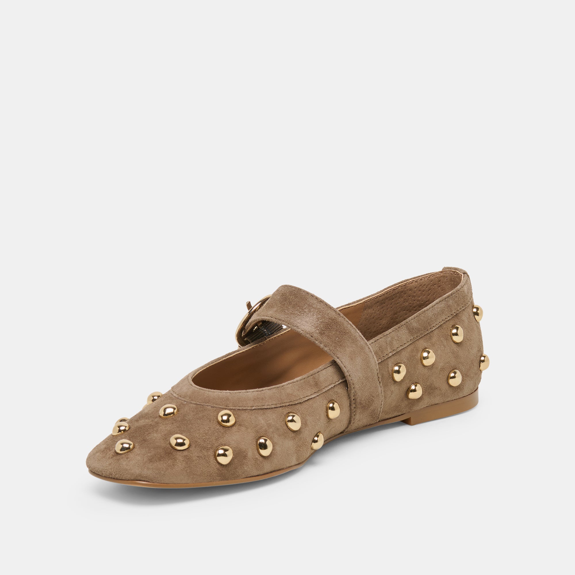 MIKEL STUD OLIVE SUEDE - view 4