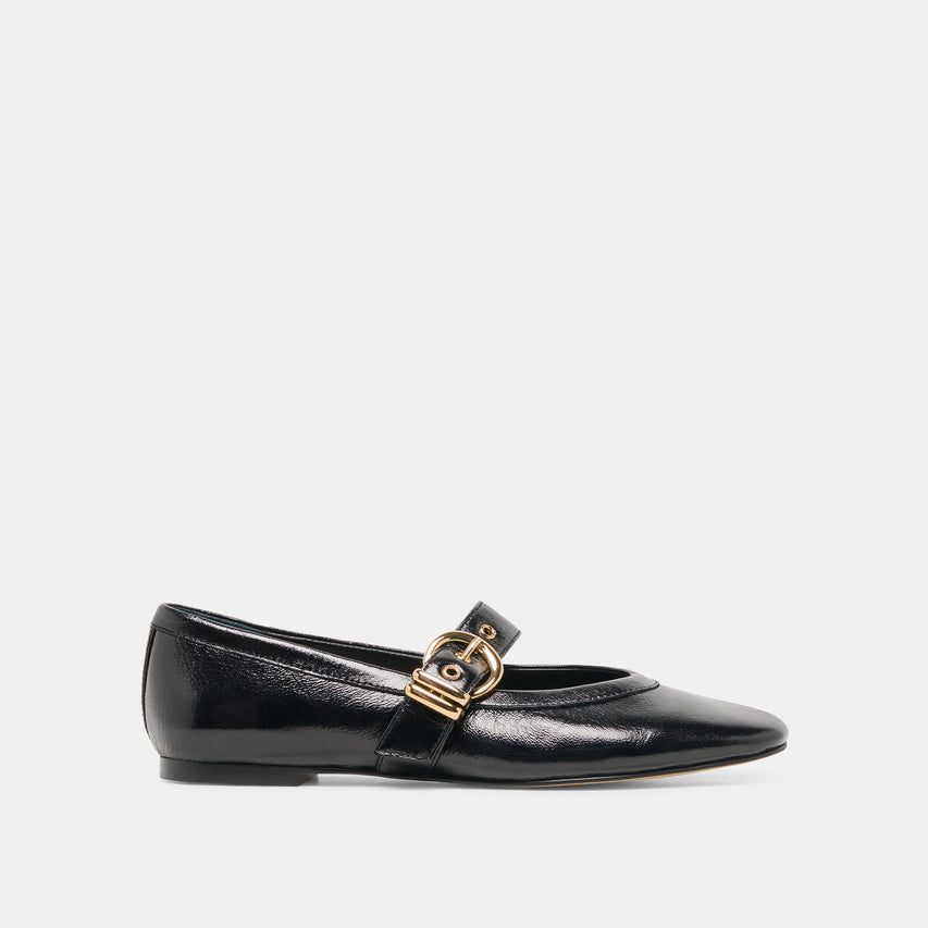 MIKEL BLACK LEATHER