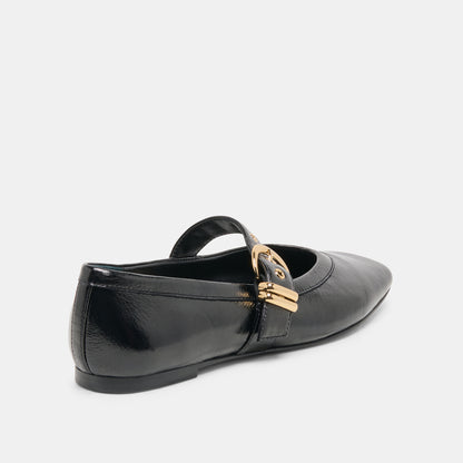 MIKEL BLACK LEATHER