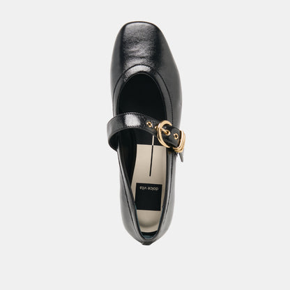 MIKEL BLACK LEATHER