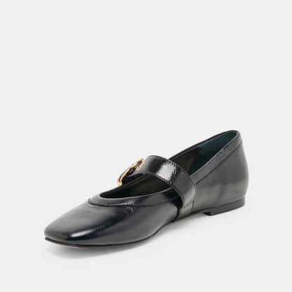 MIKEL BLACK LEATHER