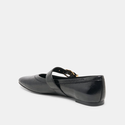MIKEL BLACK LEATHER